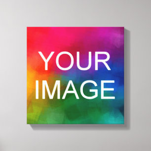 Event Wedding Family Photo Template Elegant Canvas Print