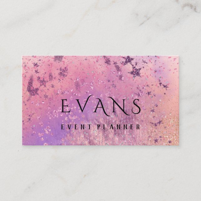 Event Wedding Planner Rose Blush Hairdresser PINK Appointment Card (Front)