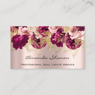 Event Wedding Planner Roses Floral  Logo QR CODE  Business Card