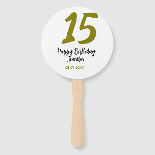 Éventail 15e anniversaire quiencenera ajouter date année or