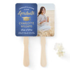 1 Photo Graduation Élégant Brossé Bleu Or Blanc