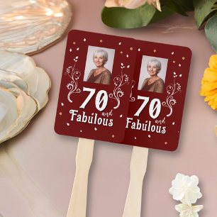 Éventail 70 et fabuleux Foliage Rouge 70e anniversaire Phot