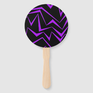 Éventail Abstract, bold, vibrant geometric zigzag pattern