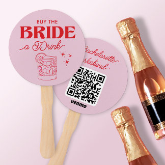 Éventail Acheter la mariée un verre Bachelorette