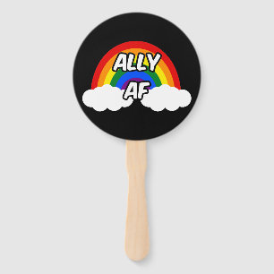 Éventail Ally AF I - Drapeau LGBTQ Gay Trans Queer Pride