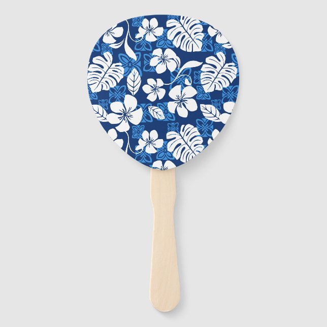 ÉVENTAIL ALOHA VENDREDI (BLEU) (Devant)