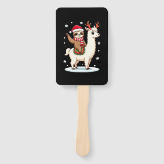 Éventail Alpaca Sloth Christmas (3)