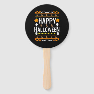 Éventail Amoureux des chiens   Happy Halloween Chocolate La