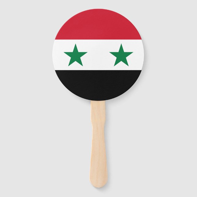 Éventail Ancien drapeau de Syrie (Devant)