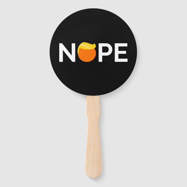 Éventail Anti-Trump - Nope Edition (Devant)