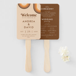 Éventail Arc-en-ciel Rétro Années 70 & Typographie des Anné