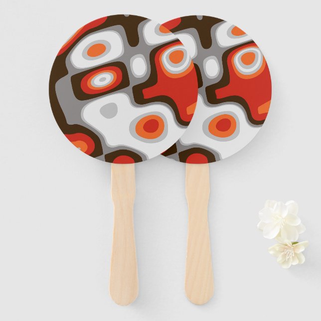 Éventail Art déco (Devant et derrière)