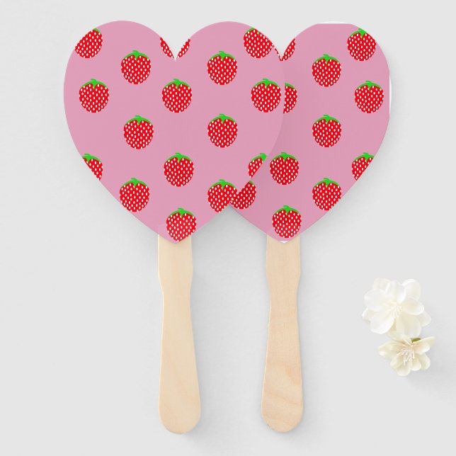Éventail Beau été Berry (Devant et derrière)