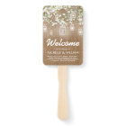 Bébé's Breath Rustic Burlap Wedding Programme