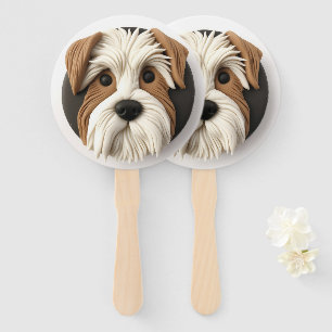 Éventail Biewer Terrier Dog 3D inspiré