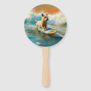 Éventail Biewer Terrier Plage Surf Peinture