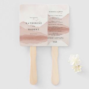 Éventail Blish Mountain Range Wedding Programme Ventilateur