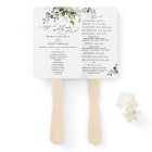 Boho Eucalyptus Programme de Cérémonie Mariage de