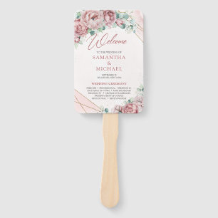 Éventail Boho flush eucalyptus or cadre main