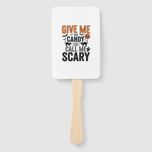 Éventail Bonbons d'Halloween ou Appelez-moi Épouvantable Gr
