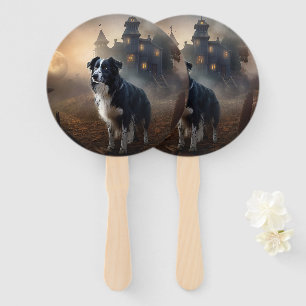 Éventail Border Collie Halloween Épouvantable