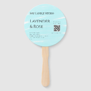 Éventail Bougie de soja rose Lavender entreprise ajouter q 