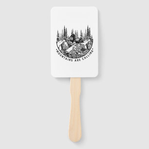 Éventail Cadeau Camper   Les Montagnes Appelent Anniversair