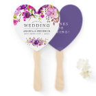 Cadeau de mariage floral violet et violet
