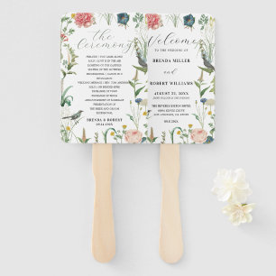 Éventail Cadre Mariage Fleur sauvage Secret Garden