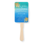 Cascade bleu turquoise Palm Tree Beach Mariage