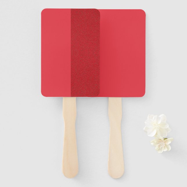 Éventail Centrer Trappe Tomate Rouge Rectangle Han (Devant et derrière)