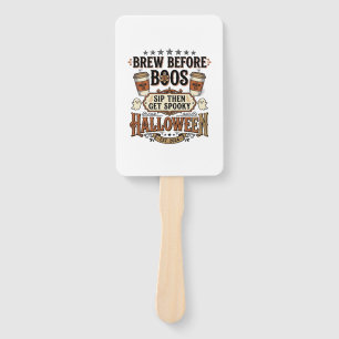 Éventail Chemise de café Halloween Brasser avant les fantôm