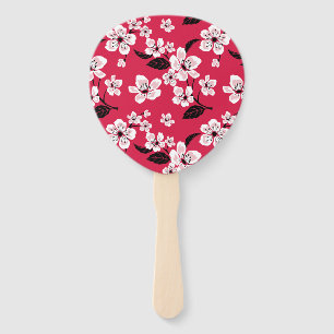 ÉVENTAIL CHERRY BLOSSOM - SAKURA (ROUGE)