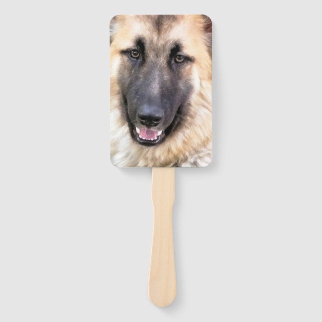 ÉVENTAIL CHIEN ALLEMAND SHEPHERD (Devant)