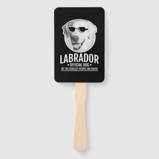 Éventail Chien Officiel Du Labrador Des Gens Les Plus Cools