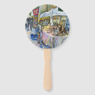 Éventail Coin de Flying Pig Farm et Wine a Bit.