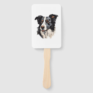 Éventail Collie Bordure Design célèbre - Design le plus int