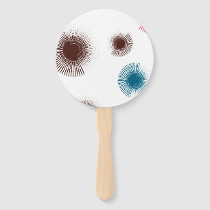 Éventail Colorful, cool, trend urban brush strokes circles