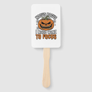 Éventail Conception de chemise Halloween Citrouille Vin Hoc
