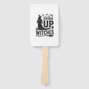 Éventail Conception de chemise Halloween sorcières buvez vi