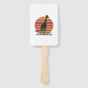 Éventail Conception de chemise vectorielle Safari Coucher d