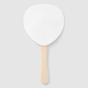 Éventail Conception simple blanche personnalisée Ajouter un