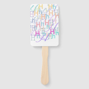 Éventail Confettis en forme de lettre "H"