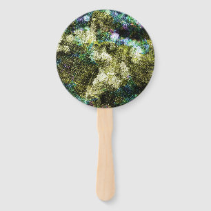 Éventail Cool, unique, art numérique tendance de motif de f