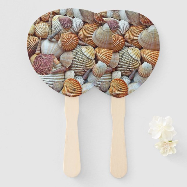 Éventail Coquillages (Devant et derrière)
