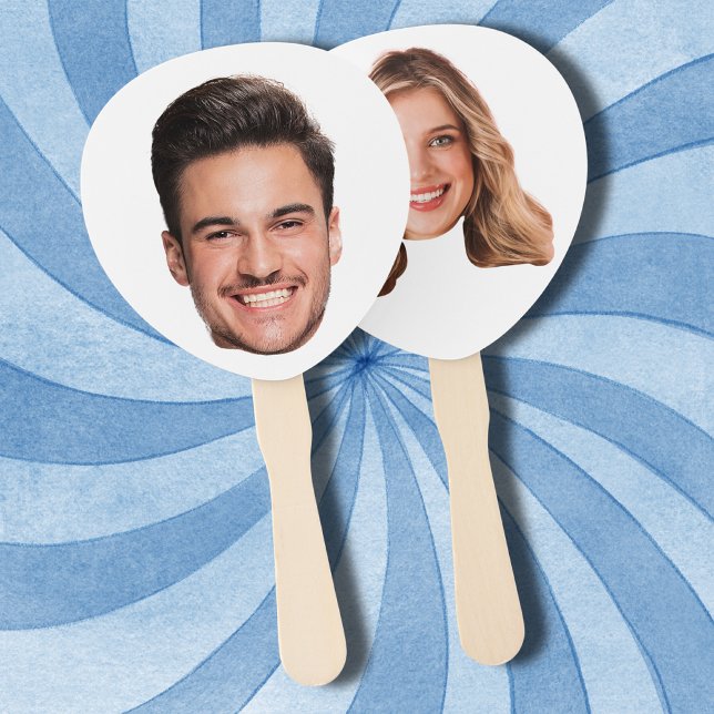 Éventail Couple Visage Personnalisé Bachelorte (Créateur téléchargé)