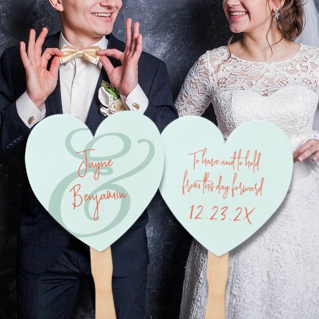Éventail de mariage 'Avoir et garder' (Créateur téléchargé)