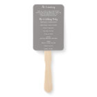 Éventail de programme de mariage à l'ananas COULEU