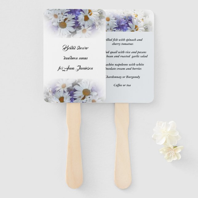 Éventail Déjeuner sous la douche nuptiale Ensemble de venti (Devant et derrière)