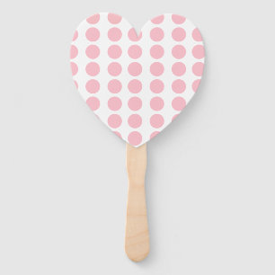 Éventail Design Pois rose